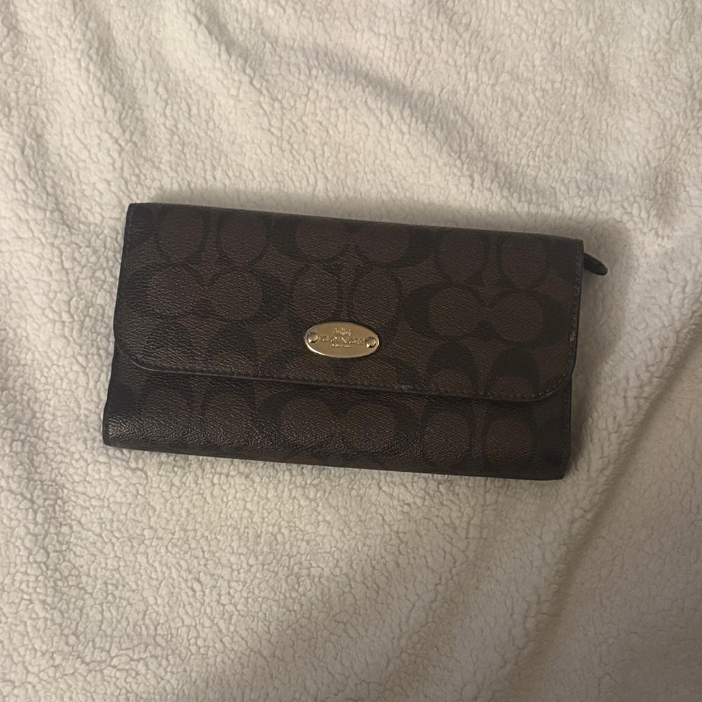 Coach Signature Brown Wallet